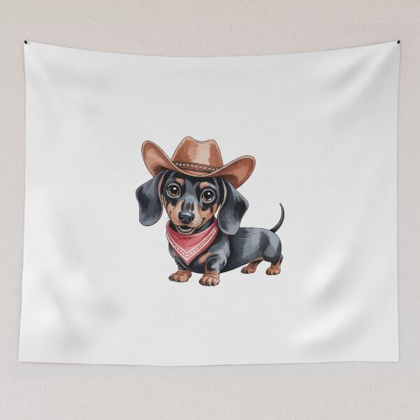 Item preview, Cowboy Dachshund  designed and sold by jkrphoto.