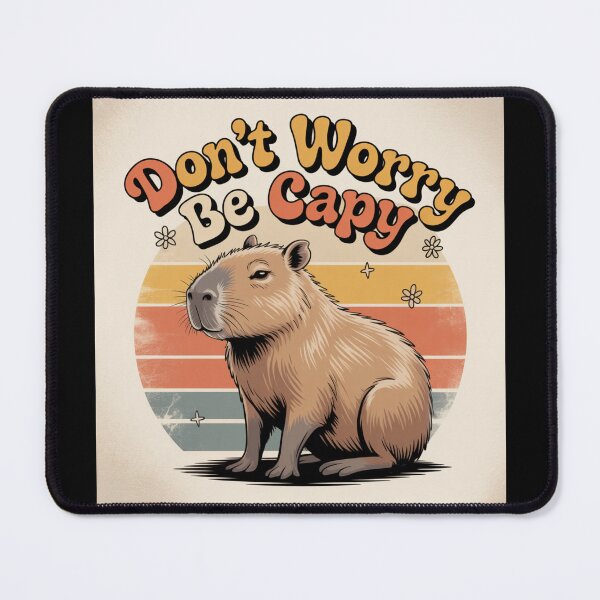Item preview, Retro Don’t Worry Be Capy Cute Vintage Capybara designed and sold by Print-Panda.