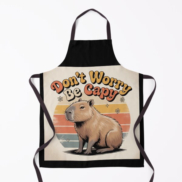 Item preview, Retro Don’t Worry Be Capy Cute Vintage Capybara designed and sold by Print-Panda.
