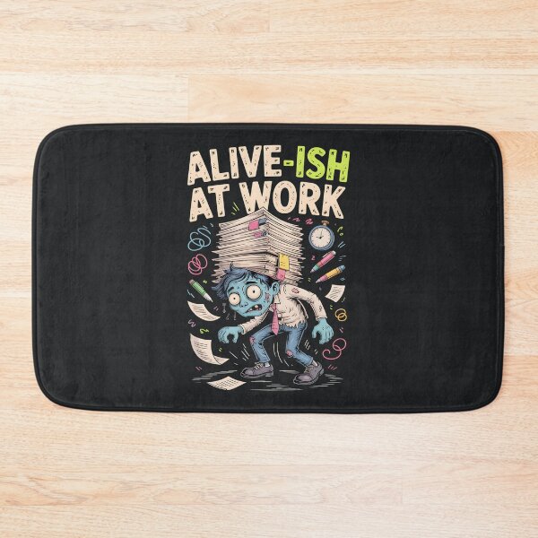 Item preview, Alive-ish at Work – Dark Office Humor Illustration designed and sold by Taans-Creation.