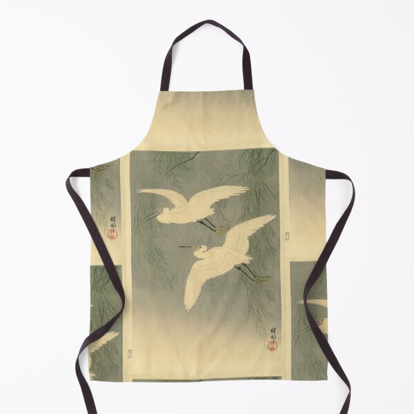 Item preview, Little Egrets in Flight by Ohara Koson : Serene Nature Japanese Poster designed and sold by artofuniverse.