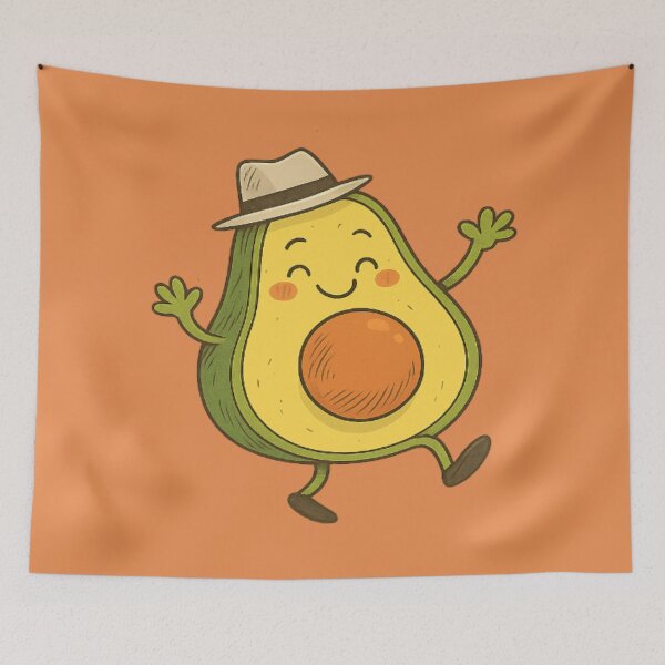 Item preview, Happy Avocado - Mood: Peel Good, Feel Good designed and sold by The-Tiny-Canvas.