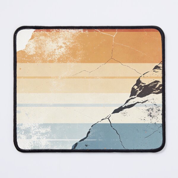 Item preview, Mid-Century Modern Abstract Landscape Sunset | Retro Mountain Grunge Earth Tones designed and sold by Cherrydora.
