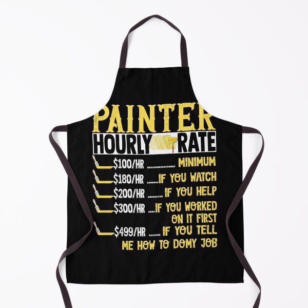 Item preview, Witty Painter Hourly Rate Funny Job Trade Humor designed and sold by Nocturnal-Vines.