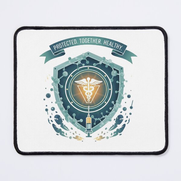 Item preview, Protected. Together. Healthy. Medical and Vaccine designed and sold by Owcomm.