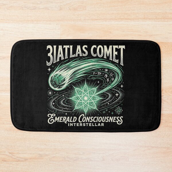 Item preview, 3iATLAS Comet Emerald Consciousness Retro Sci-Fi Art designed and sold by zzz888.
