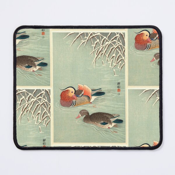 Item preview, Mandarin Ducks by Ohara Koson : Winter Shin Hanga Japanese Poster designed and sold by artofuniverse.
