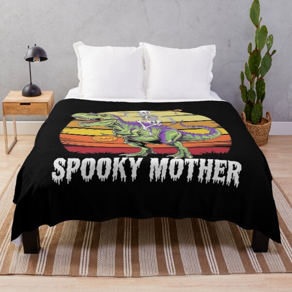Item preview, SkeletonPumpkin Riding Mummy Dinosaur T-Rex Halloween Mom designed and sold by KotexTemu.