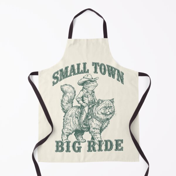 Item preview, Frog & Persian Cat Small Town Big Ride Western designed and sold by Y-Vibes.