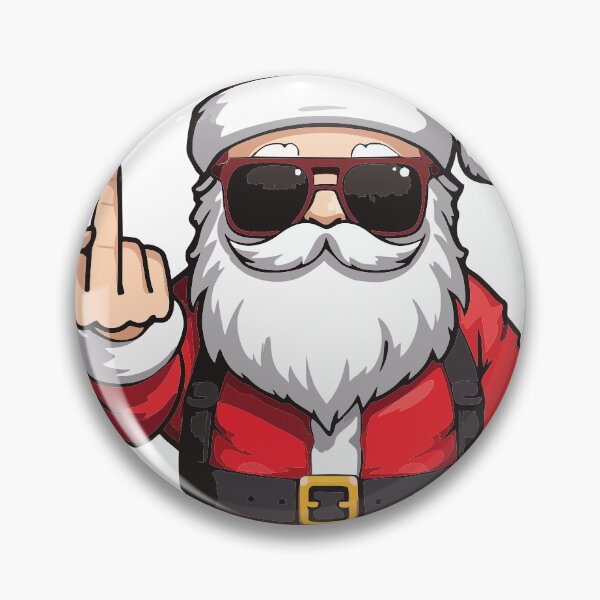 Item preview, Savage Santa Middle Finger Christmas – Funny Xmas Design designed and sold by Pinpondesigns.