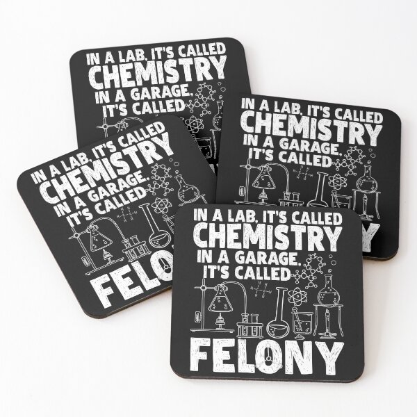 Item preview, Witty Chemistry Laboratory vs Garage Science Quote designed and sold by Nocturnal-Vines.