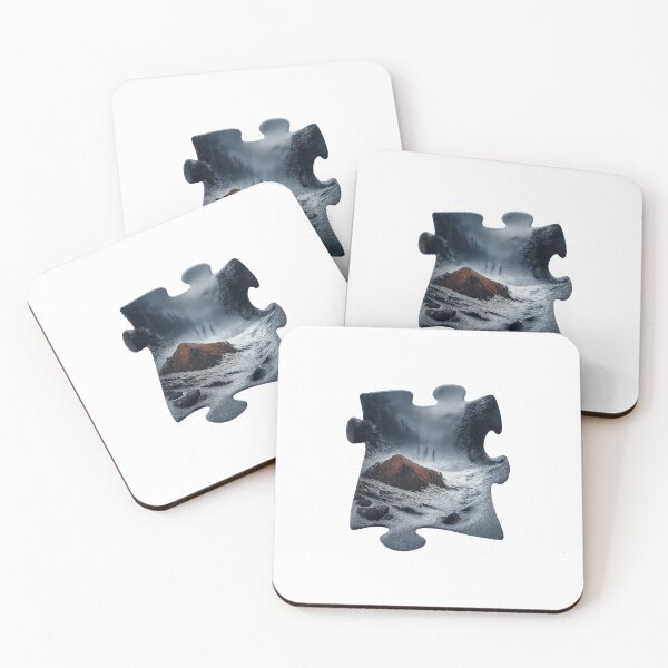 Item preview, The Dyatlov Pass Mystery – Fragmented Puzzle Piece Art designed and sold by TMD167207.