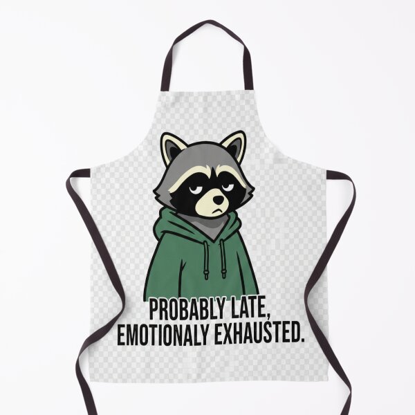 Item preview, Emotionally Exhausted Raccoon | Funny Mood Vibe designed and sold by Brajrani.