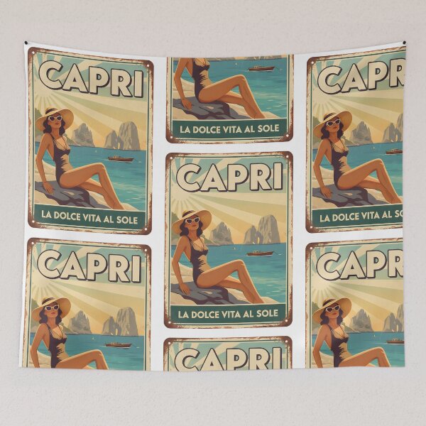 Item preview, CAPRI I FARAGLIONI OLD TIN SIGN designed and sold by infinitearte.