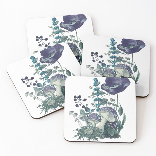 Item preview, Mushroom Wildflower, Cottagecore, Mushroom, naturecore, Mushroom, Mushroom Floral, Nature lover designed and sold by DesignDenDo ⭐⭐⭐⭐⭐.