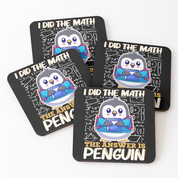 Item preview, Cute Cartoon Penguin Math Teacher Student Humor designed and sold by Nocturnal-Vines.
