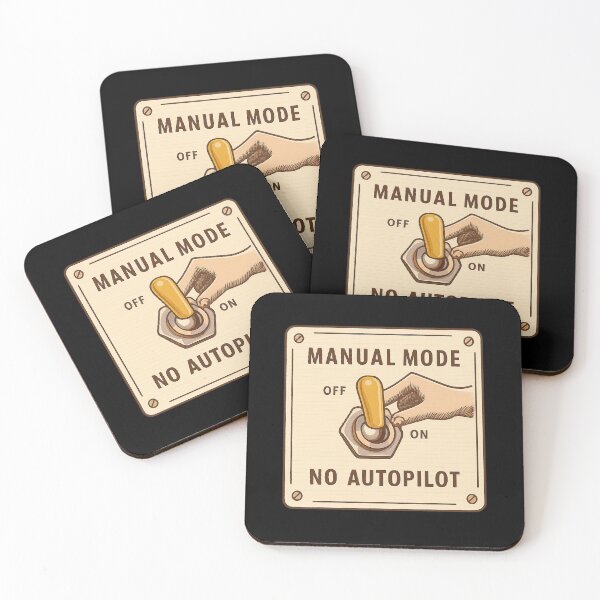 Item preview, Manual Mode - Retro Switch Panel Design designed and sold by MKreative Studio.