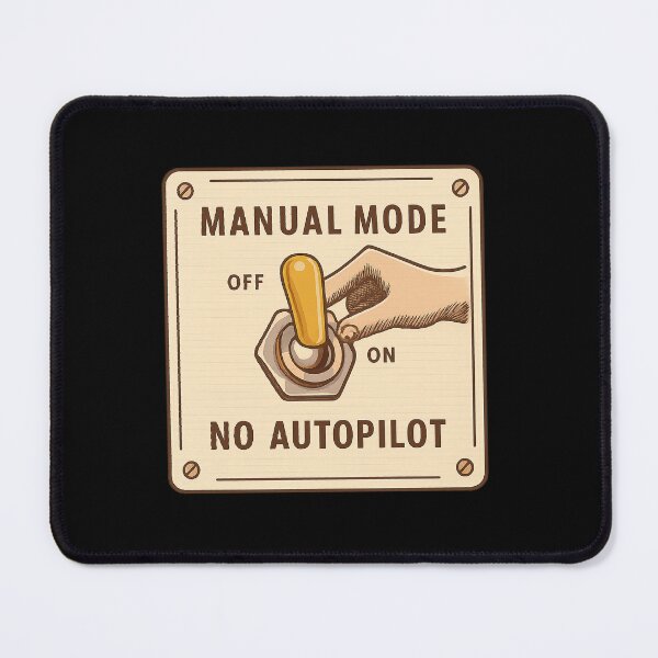 Item preview, Manual Mode - Retro Switch Panel Design designed and sold by MKreative Studio.