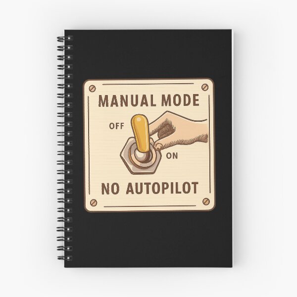 Item preview, Manual Mode - Retro Switch Panel Design designed and sold by MKreative Studio.