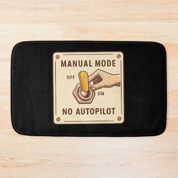 Item preview, Manual Mode - Retro Switch Panel Design designed and sold by MKreative Studio.