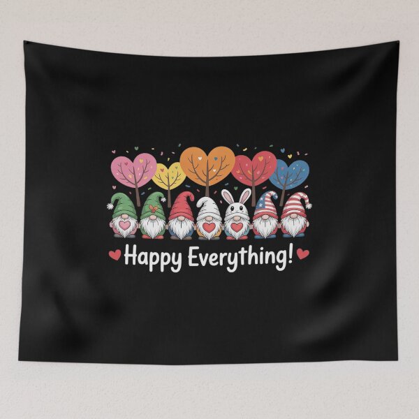 Item preview, Happy Everything Gnomes Every Seasons All Year Tree  designed and sold by InspiredFoul.