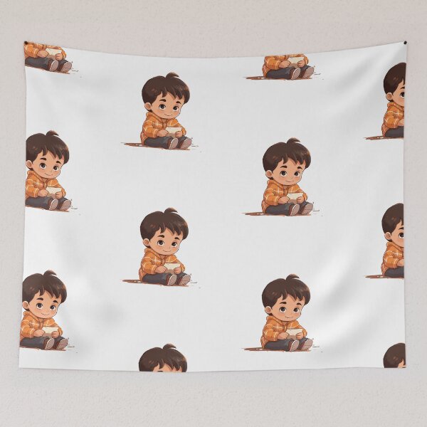 Item preview, Little boy holding a letter designed and sold by y-a-y.
