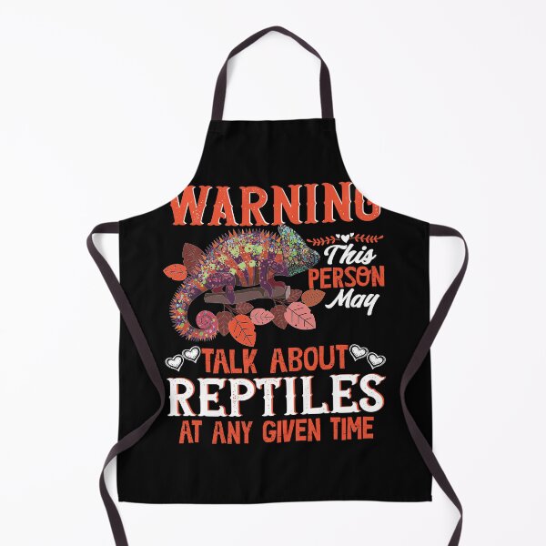 Item preview, Warning This Person May Talk About Reptiles Chameleon Art designed and sold by Nocturnal-Vines.