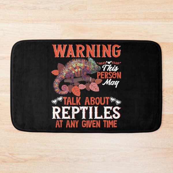Item preview, Warning This Person May Talk About Reptiles Chameleon Art designed and sold by Nocturnal-Vines.