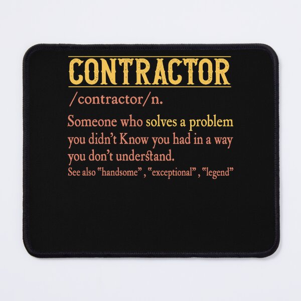 Item preview, Contractor Definition Witty Problem Solver Job Humor designed and sold by Nocturnal-Vines.