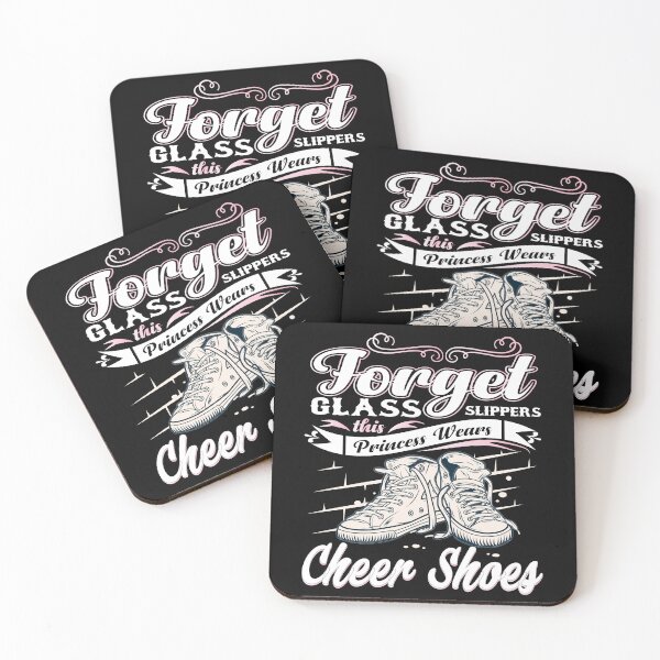 Item preview, Glass Slippers Cheer Shoes Witty Girls Team Sport Quote designed and sold by Nocturnal-Vines.