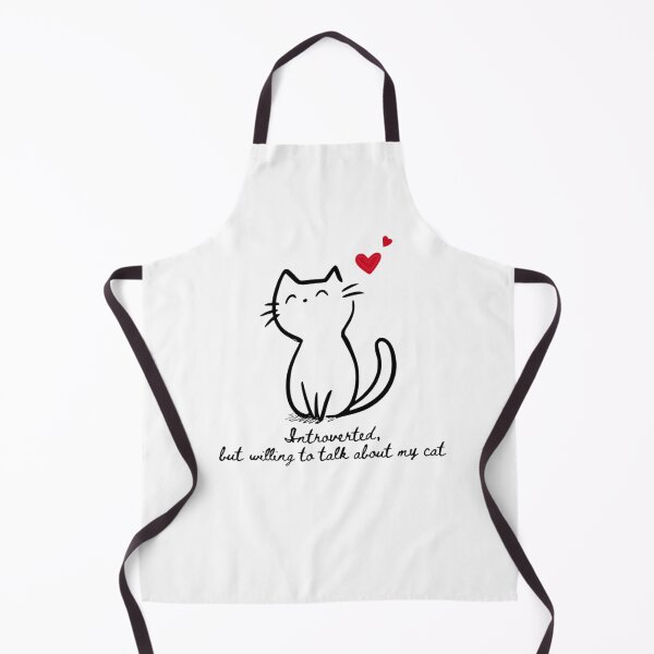 Item preview, Introvert Cat – Minimalist Cat Love Aesthetic designed and sold by ThreadGhost.