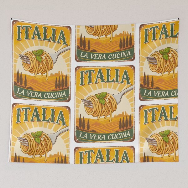 Item preview, ITALIAN PASTA OLD TIN SIGN designed and sold by infinitearte.