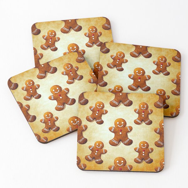 Item preview, Smiling Faces Gingerbread Man Pattern designed and sold by shaang.