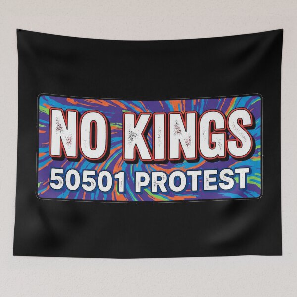 Item preview, NO KINGS 50501 PROTEST Anti Trump designed and sold by Owcomm.