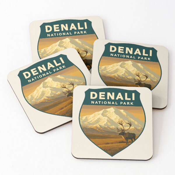 Item preview, Denali National Park Retro Mountain Wilderness designed and sold by Gideon Emmerich.