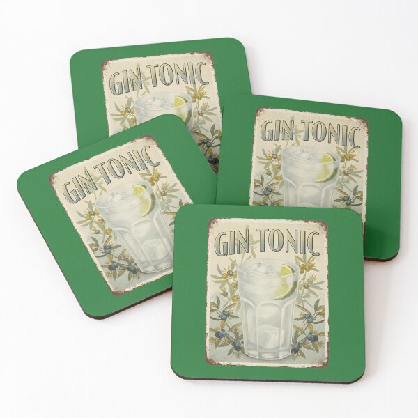 Item preview, GIN TONIC OLD TIN SIGN designed and sold by infinitearte.