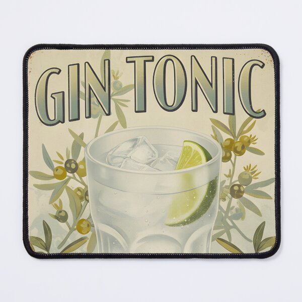 Item preview, GIN TONIC OLD TIN SIGN designed and sold by infinitearte.