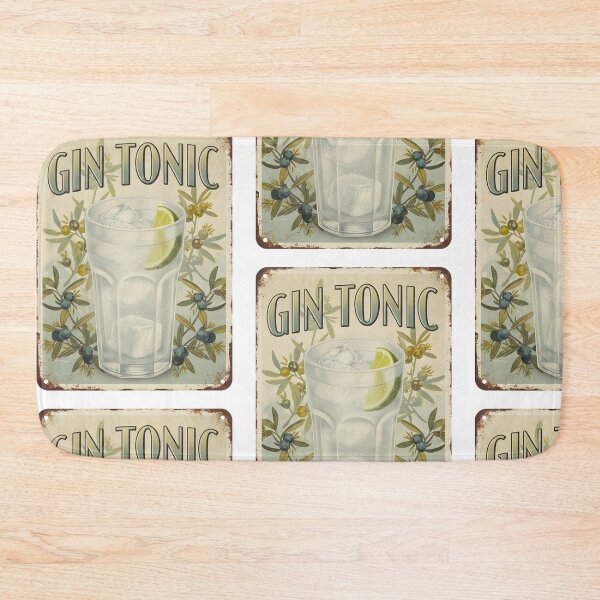 Item preview, GIN TONIC OLD TIN SIGN designed and sold by infinitearte.