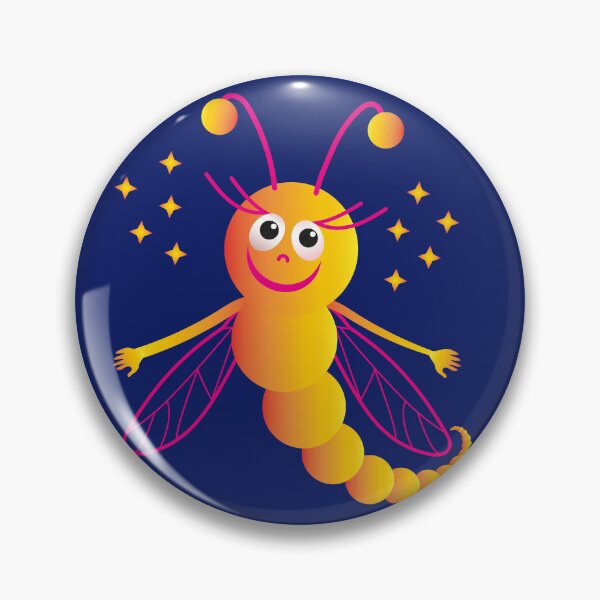 Item preview, Cheerful cartoon caterpillar with wings. Butterfly designed and sold by ZorianArt.