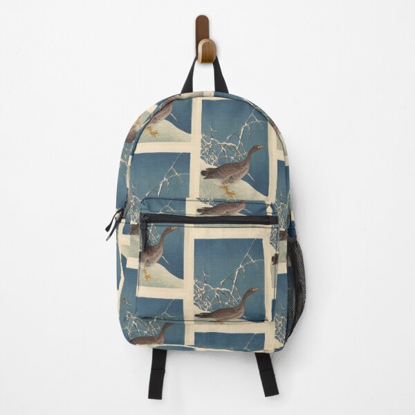 Item preview, Goose and Reeds in Snow Style 2 by Ohara Koson : Winter Japanese Poster designed and sold by artofuniverse.