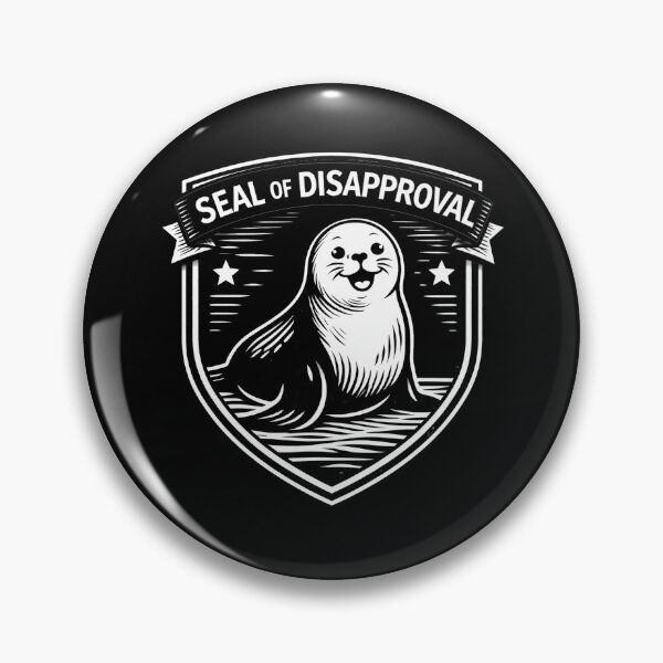 Item preview, Happy Seal of Disapproval – Vintage Shield Emblem Design designed and sold by sssweetness.