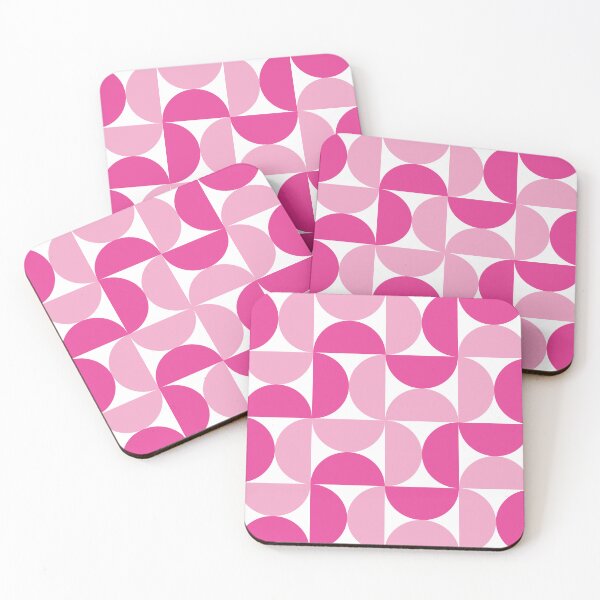 Item preview, Retro geometric semi circles pink designed and sold by ChimaHome.