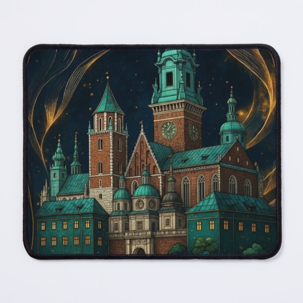 Item preview, Polish Landmarks in Art Nouveau Mosaic – Klimt-Inspired Architectural Art designed and sold by Ewa Miller.