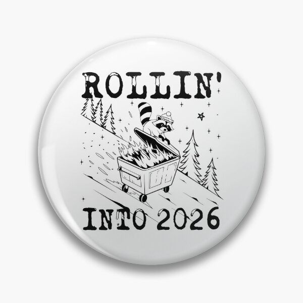 Item preview, Raccoon rollin' into 2026 designed and sold by Art-Bubbles.