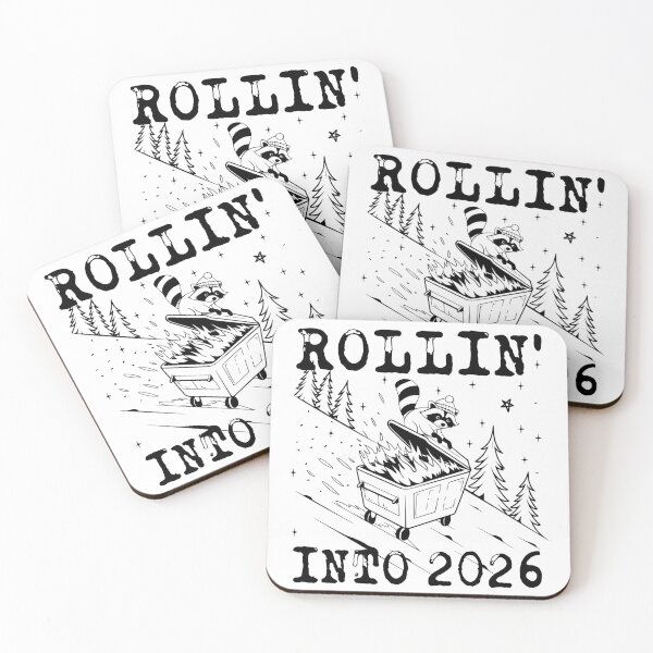 Item preview, Raccoon rollin' into 2026 designed and sold by Art-Bubbles.