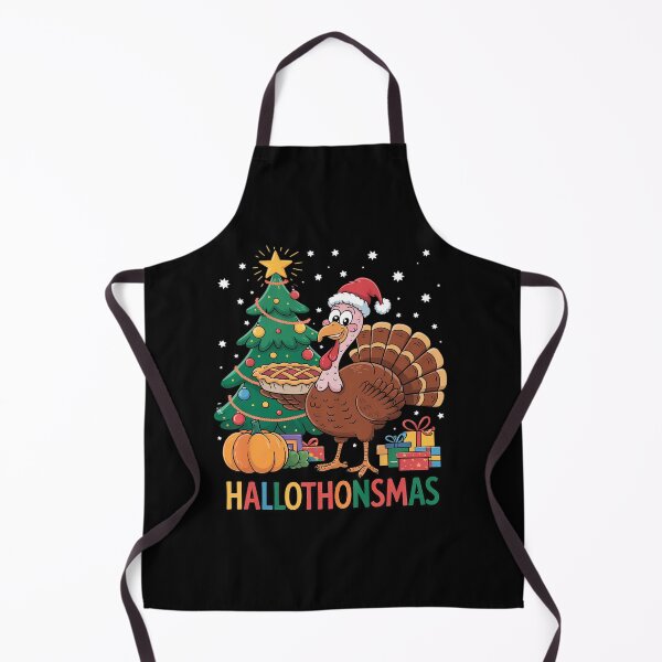 Item preview, Happy Hallothanksmas Funny Halloween Thanksgiving Christmas 1 designed and sold by InspiredFoul.