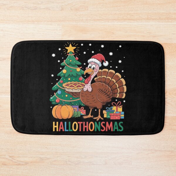Item preview, Happy Hallothanksmas Funny Halloween Thanksgiving Christmas 1  designed and sold by InspiredFoul.