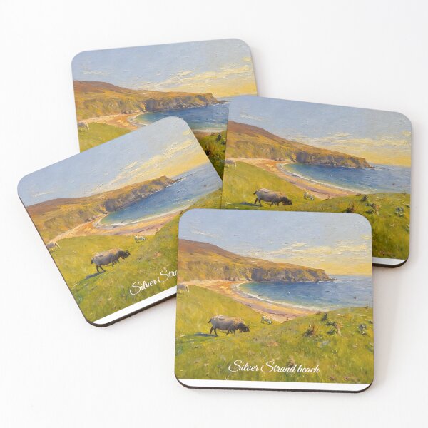 Item preview, Silver Strand beach Glencolmcille Oil painting format Co Donegal designed and sold by OliDesigns.