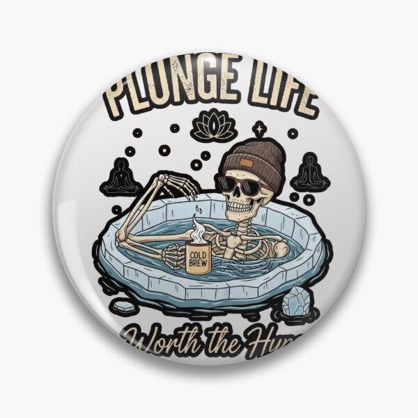 Item preview, Plunge Life, Worth the Hype - Funny Ice Bath Gift for Biohackers designed and sold by FitEnvy.