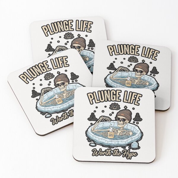 Item preview, Plunge Life, Worth the Hype - Funny Ice Bath Gift for Biohackers designed and sold by FitEnvy.